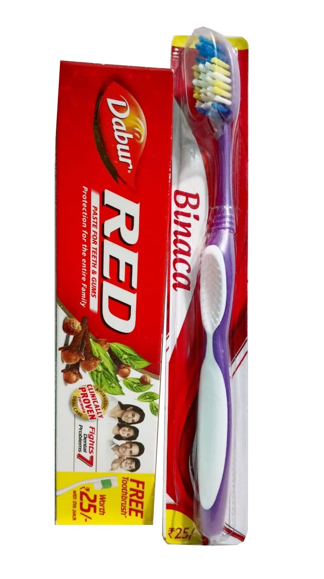 Dabur Red Paste, 100 g+ Binaka Toothbrush free